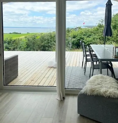 Summer House With Panoramic Views Of Aarhus Bay Ferienhaus Knebel